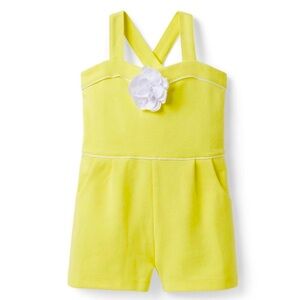 Janie and Jack girls yellow romper size 8 NWT never worn.